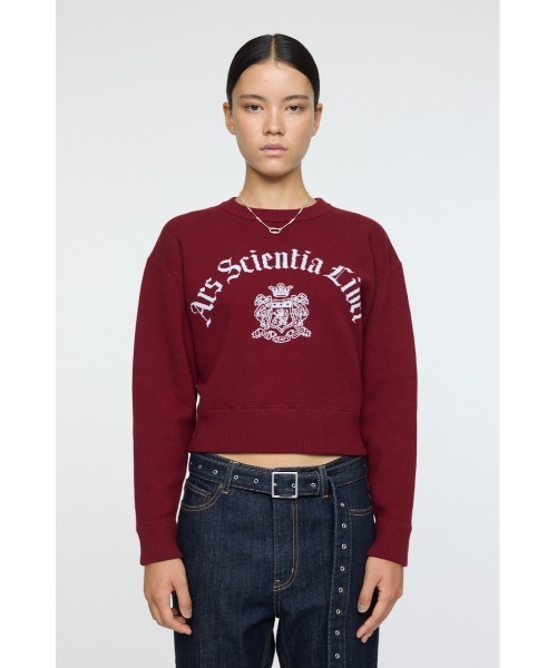 MOUSSY(マウジー)の「SWEATLIKE JAQUARD セーター(ニット/セーター・レディース・ネイビー/アイボリー/トップグレー/ボルドー・FREE)」の18枚目の写真