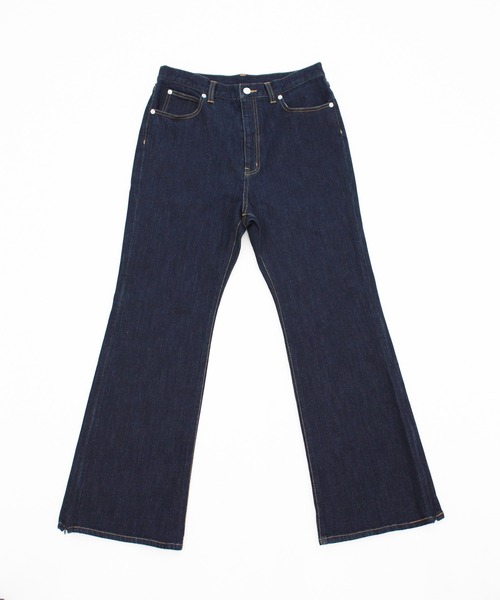 LOWRYS FARM(ローリーズファーム)の「【着たい・着やすい・着せやすい】フレアデニムパンツ(UNISEX)(デニムパンツ・レディース・ネイビー/ブラック/ワンウォッシュ/ブラック×ブラック・縦5XS・横4XS/縦4XS・横5XS/縦4XS・横4XS/縦4XS・横3XS/縦3XS・横4XS/縦3XS・横3XS/縦3XS・横2XS/縦2XS・横3XS/縦2XS・横2XS/縦6XS・横6XS/縦6XS・横5XS/縦5XS・横6XS/縦5XS・横5XS)」の9枚目の写真