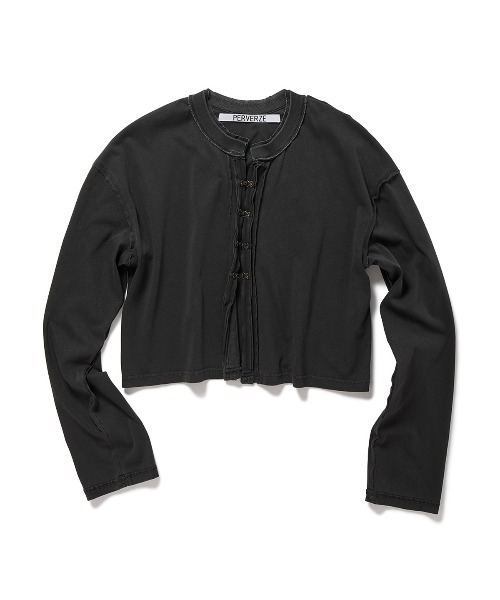 Front Lock Long-sleeve Tee（Tシャツ/カットソー）｜PERVERZE 