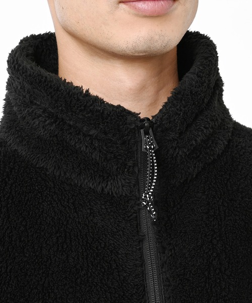 NEW BALANCE（ニューバランス）の「フリースミッドレイヤージャケット（ブルゾン・メンズ・ブラック/タン・SMALL/LARGE/X-LARGE/MEDIUM）」の7枚目の写真