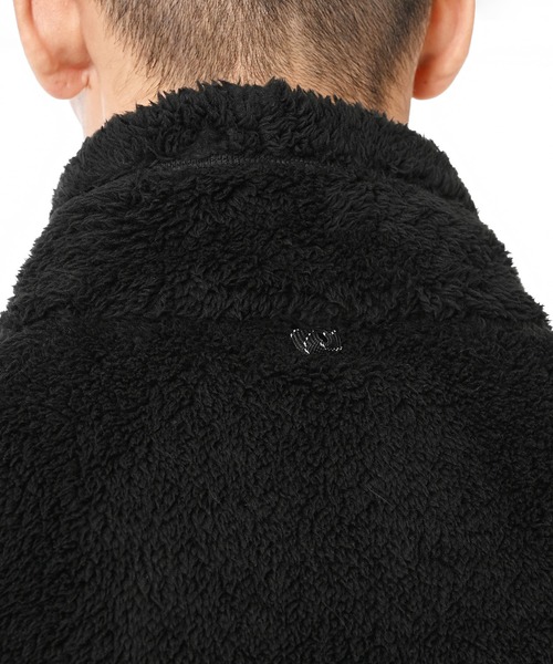 NEW BALANCE（ニューバランス）の「フリースミッドレイヤージャケット（ブルゾン・メンズ・ブラック/タン・SMALL/LARGE/X-LARGE/MEDIUM）」の8枚目の写真