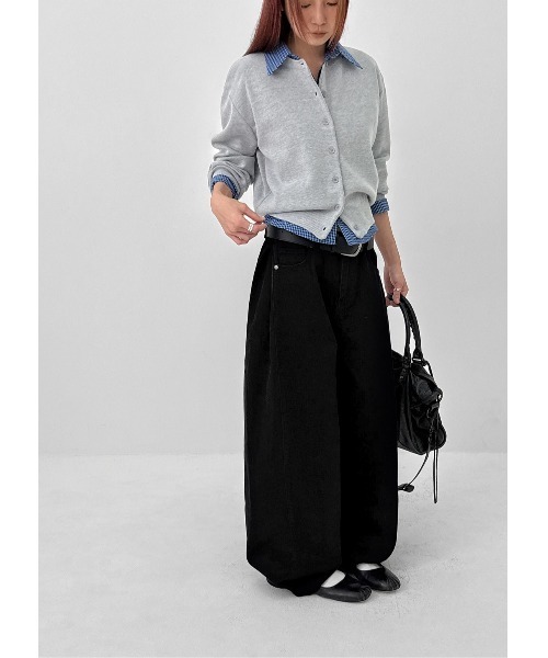BLACKUP（ブラックアップ）の「[MADE] フォールディングコットンワイドパンツ（その他パンツ・レディース・ブラック/チャコール・LARGE/MEDIUM/SMALL）」の10枚目の写真