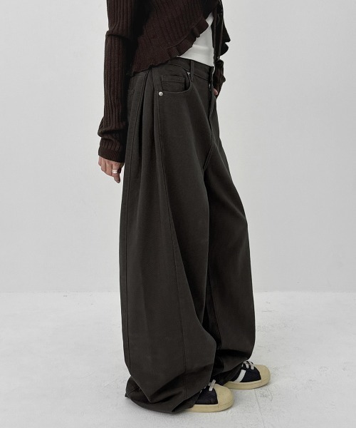 BLACKUP（ブラックアップ）の「[MADE] フォールディングコットンワイドパンツ（その他パンツ・レディース・ブラック/チャコール・LARGE/MEDIUM/SMALL）」の18枚目の写真