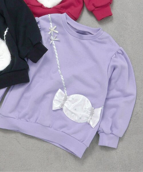 セール】【ジュニア対応】3柄アソートポシェットトレーナー