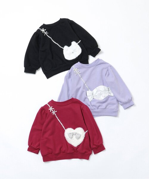 セール】【ジュニア対応】3柄アソートポシェットトレーナー