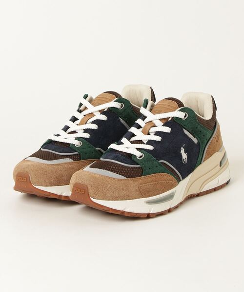 POLO RALPH LAUREN(ポロ ラルフ ローレン)の「ポロ ラルフ ローレン TRACKSTR 250 トラックスター 250 スニーカー(スニーカー・メンズ・ベージュ系その他・100/95/90/85/80/75)」の2枚目の写真