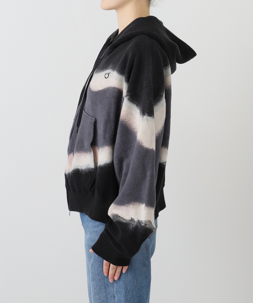 JOURNAL STANDARD(ジャーナルスタンダード)の「【NOMARHYTHM TEXTILE】 Hand dye Twist Parka(パーカー・レディース・チャコールグレー・SMALL)」の4枚目の写真