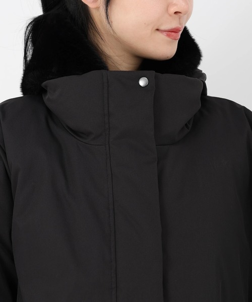 STRAWBERRY-FIELDS（ストロベリーフィールズ）の「マットツイル_2wayファーフード中綿アウター（その他アウター・レディース・オフホワイト/ブラック/ブラウン・2）」の20枚目の写真