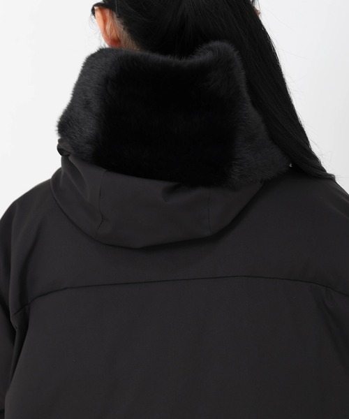 STRAWBERRY-FIELDS（ストロベリーフィールズ）の「マットツイル_2wayファーフード中綿アウター（その他アウター・レディース・オフホワイト/ブラック/ブラウン・2）」の21枚目の写真