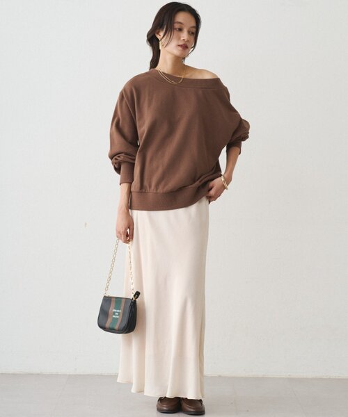 LOUNGEDRESS(ラウンジドレス)の「キュプラマーメイドスカート(スカート・レディース・ブラック/オフホワイト/ブラウン・SMALL/MEDIUM)」の11枚目の写真