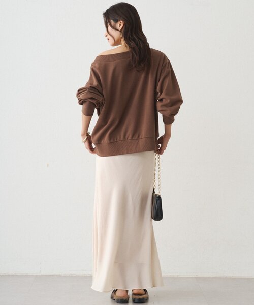 LOUNGEDRESS(ラウンジドレス)の「キュプラマーメイドスカート(スカート・レディース・ブラック/オフホワイト/ブラウン・SMALL/MEDIUM)」の13枚目の写真