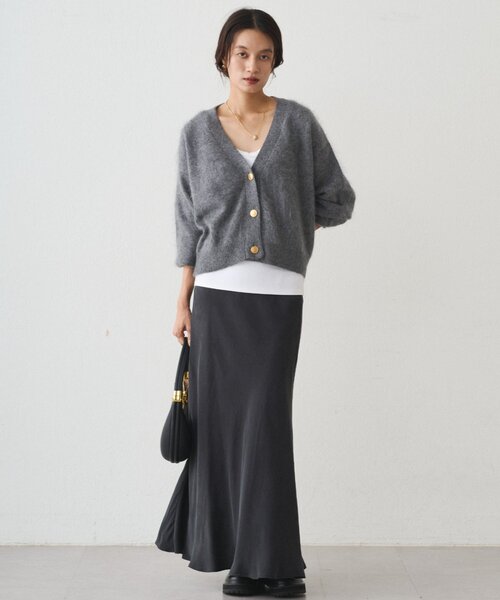 LOUNGEDRESS(ラウンジドレス)の「キュプラマーメイドスカート(スカート・レディース・ブラック/オフホワイト/ブラウン・SMALL/MEDIUM)」の21枚目の写真