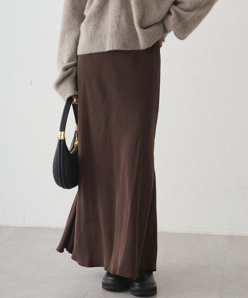 キュプラマーメイドスカート　【新品】　ラウンジドレス Loungedress（ラウンジドレス） スカート キュプラマーメイドスカート