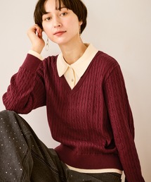 ROPE' PICNIC | 【新色追加】フェイクレイヤードニットプルオーバー(ニット/セーター)