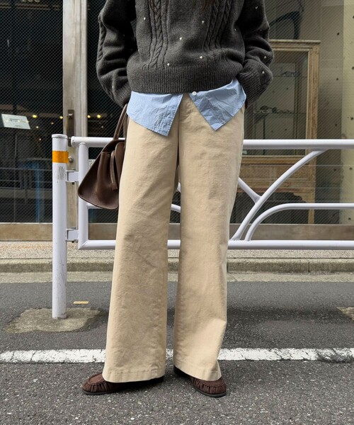 fredy emue（フレディエミュ）の「コーデュロイストレートパンツ（その他パンツ・レディース・イエロー/ベージュ/ピンク/チャコールグレー・36/38）」の11枚目の写真