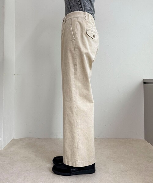 fredy emue（フレディエミュ）の「コーデュロイストレートパンツ（その他パンツ・レディース・イエロー/ベージュ/ピンク/チャコールグレー・36/38）」の16枚目の写真