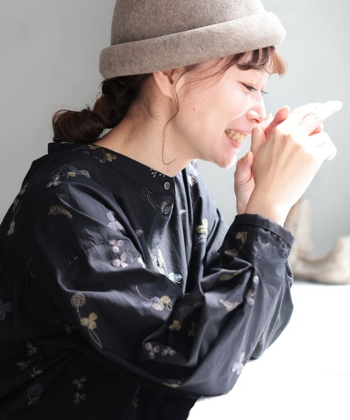 soulberry ちいさな花とクローバーのブラウス ちいさな花とクローバーのブラウス（シャツ/ブラウス）｜soulberry