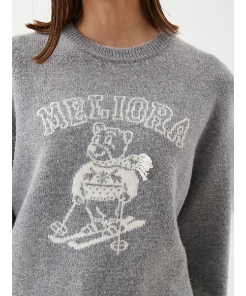 セール】MILAOクルーネックジャガードニット（ニット/セーター）｜Mila