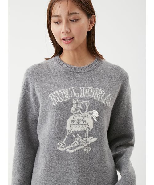 Mila Owen MILAOクルーネックジャガードニット セール】MILAOクルーネックジャガードニット（ニット/セーター）｜Mila