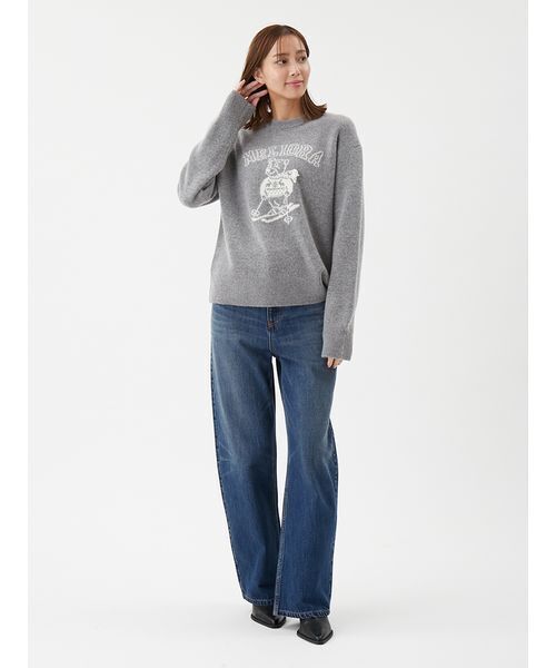 セール】MILAOクルーネックジャガードニット（ニット/セーター）｜Mila