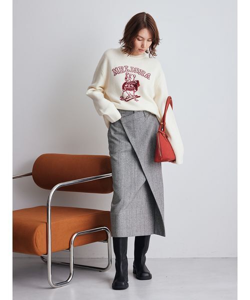 セール】MILAOクルーネックジャガードニット（ニット/セーター）｜Mila