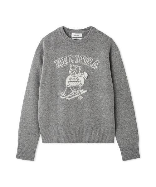 セール】MILAOクルーネックジャガードニット（ニット/セーター）｜Mila