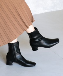 JELLY BEANS | プレーンストレッチショートブーツ(204-57139)JELLY BEANS(ジェリービーンズ)(ブーツ)