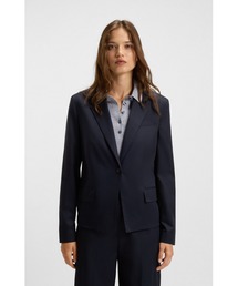 HUGO BOSS ヒューゴボス　テーラードジャケット 52 紺 洗濯可 軽量 HUGO BOSS（ヒューゴ・ボス） ジャケット テーラード ブレザー