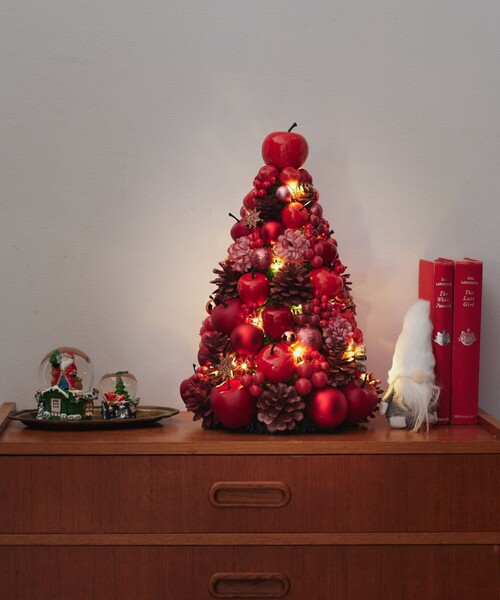 セール】クリスマスツリーM/LEDライト付き（インテリア雑貨