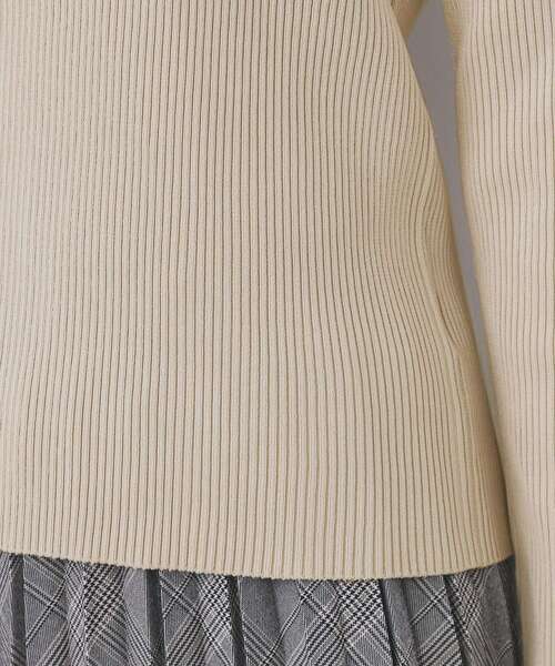 index（インデックス）の「クロスチュールフリルリブニット【洗濯機OK/抗ピル】（ニット/セーター・レディース・チャコールグレー/ナチュラル/ベビーピンク/ブラック系7・36/38/40）」の11枚目の写真