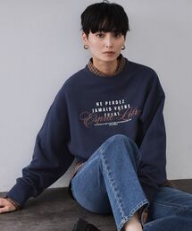 OPAQUE.CLIP | 裏毛プリント刺繍ロゴ【洗濯機OK】(スウェット)