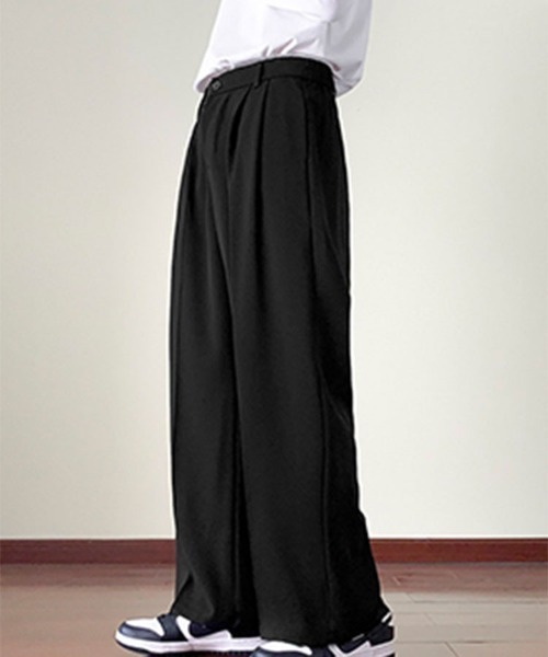SallyLunn(サリーラン)の「ストレートスラックスパンツ(その他パンツ・メンズ・ブラウン/ブラック・L/M)」の3枚目の写真