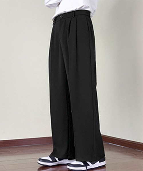 SallyLunn(サリーラン)の「ストレートスラックスパンツ(その他パンツ・メンズ・ブラウン/ブラック・L/M)」の8枚目の写真
