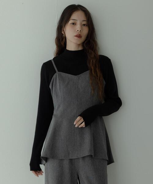 セット割SeeByChloe新品2点リボン黒パンツ×チャンキーヒールムートン革靴 ORiental TRaffic（オリエンタルトラフィック）の「【ORiental TRaffic