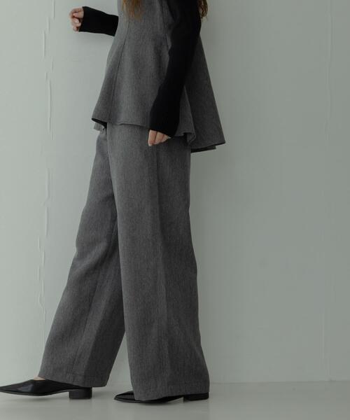 ヘリンボーンキャミ×パンツセットアップ（サロペット/オーバーオール