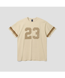 AGOD（エージーオーディー）の「Overfit Vintage Rugby Short Sleeve T-Shirt [Light Beige]（Tシャツ/カットソー）」