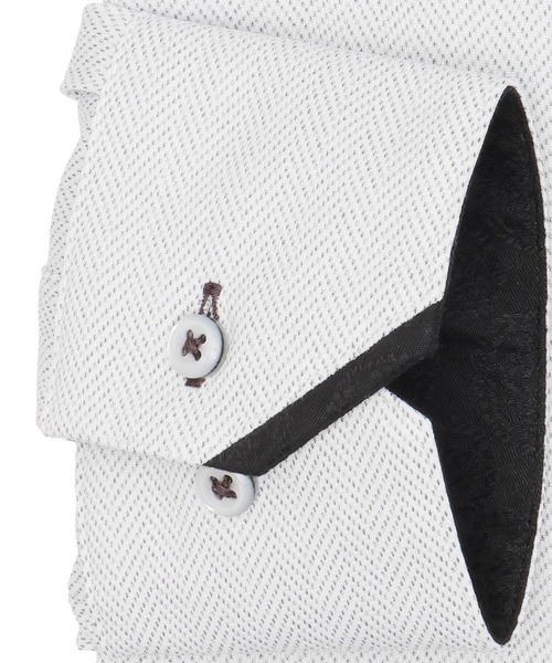 TOKYO SHIRTS(トウキョウシャツ)の「形態安定ノンアイロン ボタンダウン 長袖ストレッチビジネスワイシャツ(ビジネスシャツ・メンズ・グレー・首回り37cm-裄丈80cm/首回り39cm-裄丈80cm/首回り39cm-裄丈84cm/首回り41cm-裄丈82cm/首回り41cm-裄丈86cm/首回り42cm-裄丈82cm/首回り42cm-裄丈86cm/首回り43cm-裄丈82cm/首回り43cm-裄丈86cm)」の3枚目の写真