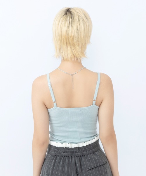 PUNYUS(プニュズ)の「キャミソール(キャミソール・レディース・サックスブルー/ブラック/ホワイト・1/2/3/4/5)」の12枚目の写真