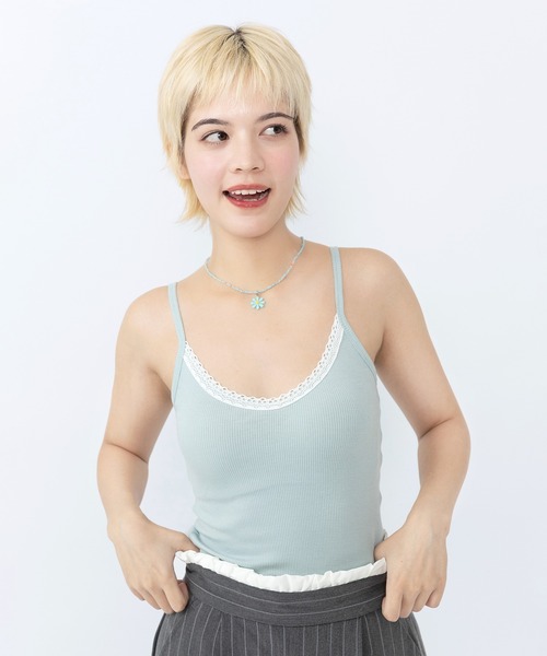 PUNYUS(プニュズ)の「キャミソール(キャミソール・レディース・サックスブルー/ブラック/ホワイト・1/2/3/4/5)」の11枚目の写真