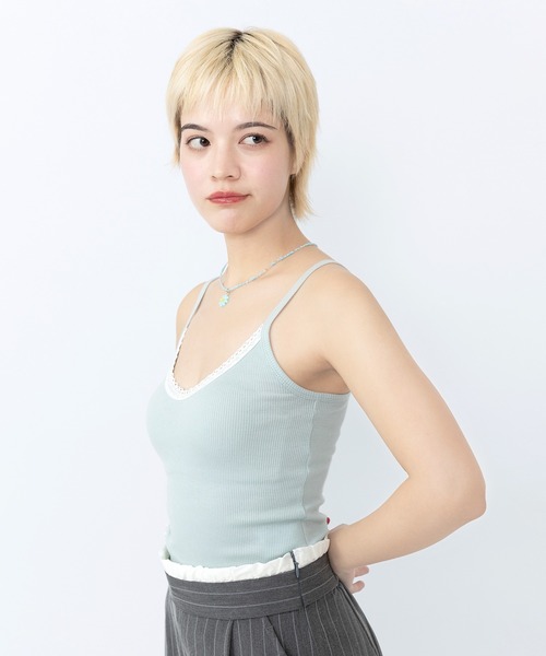 PUNYUS(プニュズ)の「キャミソール(キャミソール・レディース・サックスブルー/ブラック/ホワイト・1/2/3/4/5)」の13枚目の写真