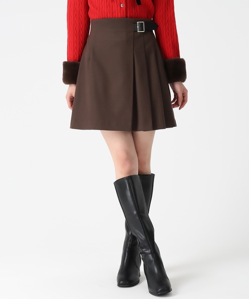 31 Sons de mode（トランテアン　ソン　ドゥ　モード）の「2025秋冬新作 バックルプリーツスカパン（その他パンツ・レディース・チャコールグレー/ブラック/ブラウン・S/M）」の12枚目の写真