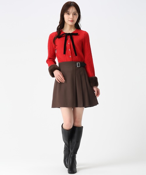 31 Sons de mode（トランテアン　ソン　ドゥ　モード）の「2025秋冬新作 バックルプリーツスカパン（その他パンツ・レディース・チャコールグレー/ブラック/ブラウン・S/M）」の17枚目の写真