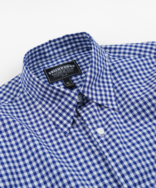 FRIZMWORKS(フリズムワークス)の「EASE GINGHAM CHECK SHIRT _ BLUE(シャツ/ブラウス・メンズ・その他・MEDIUM/LARGE/X-LARGE/SMALL)」の4枚目の写真