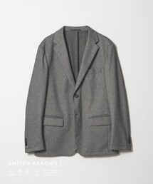 UNITED ARROWS(ユナイテッドアローズ)のホームスパン ジャージー シングル2ボタン テーラードジャケット UA COZY ウォッシャブル ヨコストレッチ 防しわ(セットアップ)