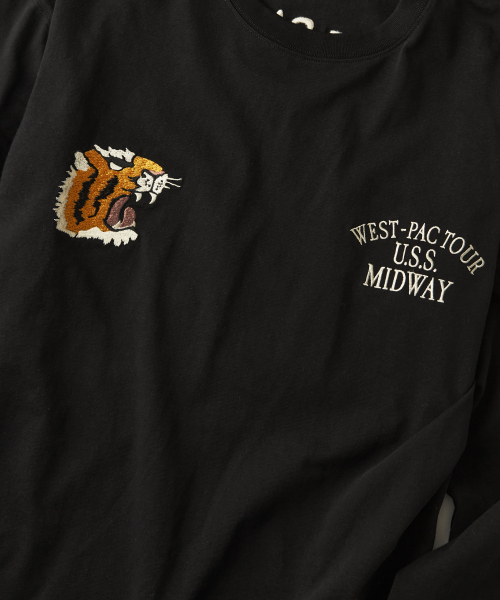 OUTSTANDING(アウトスタンディング)の「MIL SERIES LONG SLEEVE(MID WAY)_BLACK(Tシャツ/カットソー・メンズ・その他・SMALL/MEDIUM/LARGE)」の9枚目の写真