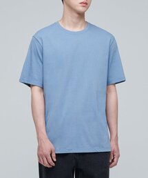 ベーシッククルーネックTシャツ[フェイドブルー]