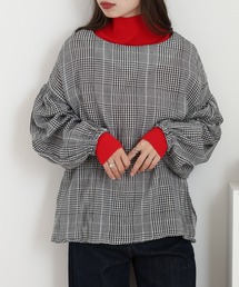 ダブルガーゼ ボリューム袖プルオーバー