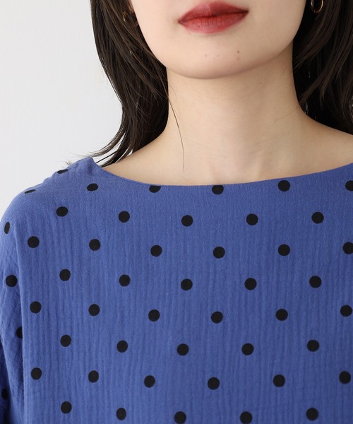 OMNES（オムネス）の「ダブルガーゼ ボリューム袖プルオーバー（シャツ/ブラウス・レディース・グレー系その他/ブルー系その他・FREE）」の15枚目の写真