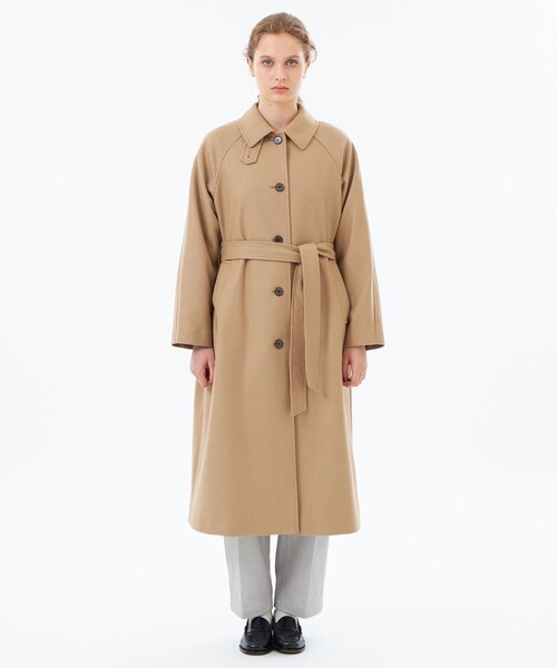 MACKINTOSH PHILOSOPHY(マッキントッシュ フィロソフィー)の「【WEB&一部店舗限定】メルトンベルテッドコート(ステンカラーコート・レディース・ダークネイビー/グレー系その他2/ベージュ・36/38)」の7枚目の写真