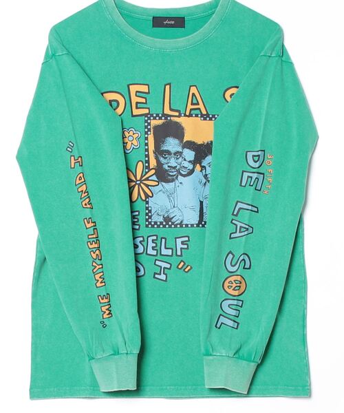 fridge（フリッジ）の「【U/MUSIC】DE LA SOUL デラソール "ME MYSELF AND I" LS（Tシャツ/カットソー・メンズ・グリーン・MEDIUM/LARGE/X-LARGE）」の3枚目の写真